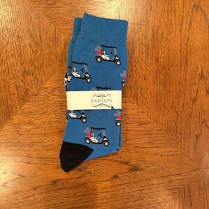 Blue Golf Cart Men's Socks